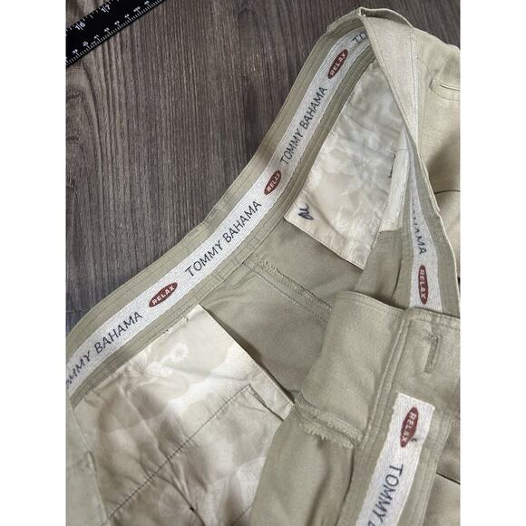 Tommy Bahama Pants Mens 38x30 Khaki 100% Silk Relax Preppy Island Beach Adult - Picture 5 of 7